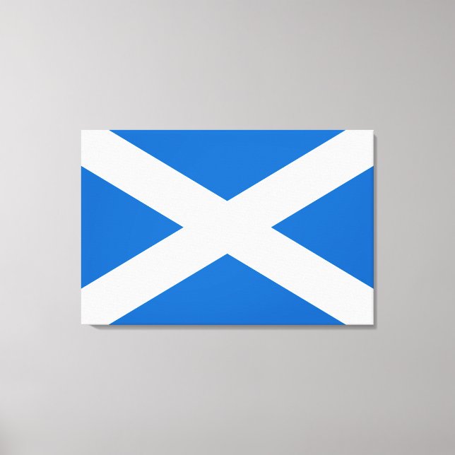 Impressão Em Tela Scottish Flag (Saltyre) (Scotland Flag) (Frente)