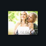 Impressão Em Tela Script de Foto do Amor de Casamento de Newlyweds H<br><div class="desc">Celebre o amor e a alegria de seu dia especial com nossa Impressão Horizontal de Foto Foto de Foto de Amor. Esta canvas personalizada permite-vos imortizar a vossa fotografia de casamento favorita e estimar as memórias para sempre. A elegante e moderna fonte usada para a palavra "Amor" acrescenta um toque...</div>