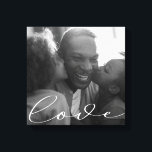 Impressão Em Tela Script Elegante | Impressão de tela de fotos<br><div class="desc">Personalize a canvas esticada com sua própria foto e o elegante e personalizado roteiro manuscrito "love". Escolha entre duas cores do script para que ele se ajuste melhor às suas fotos.</div>