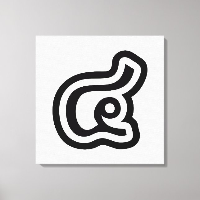 Impressão Em Tela Script Tailandês Número 4 / Quatro / ๔ (Consulte/S (Frente)