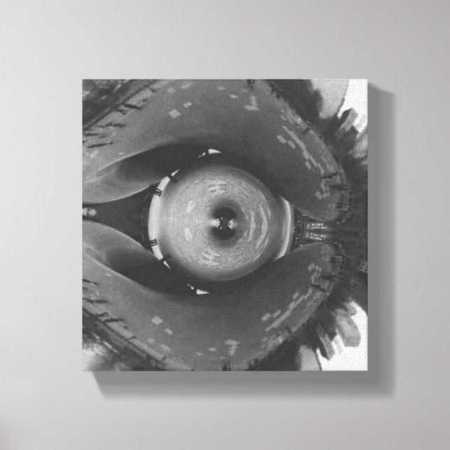 Impressão Em Tela Scrunched Chicago Eye (Frente)