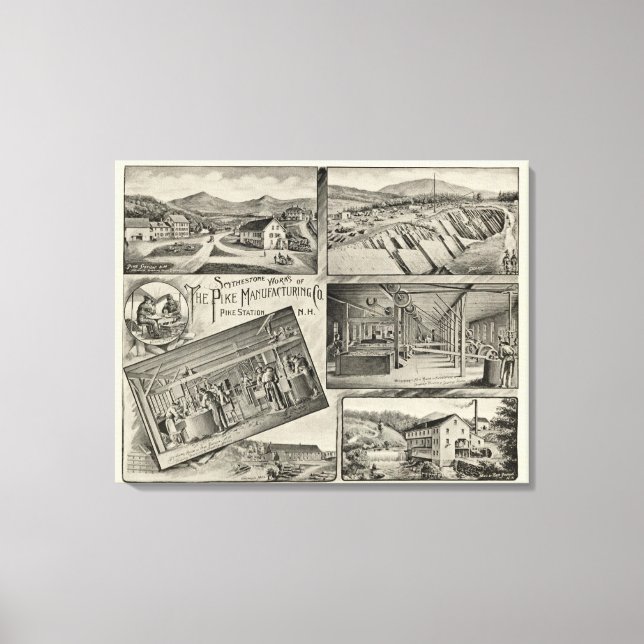 Impressão Em Tela Scythestone funciona, Pike Manufacturing Co (Frente)