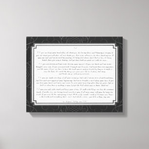 Impressão Em Tela Se Poema de Rudyard Kipling