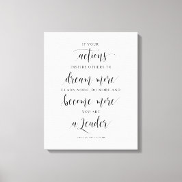 Impressão Em Tela Se Suas Ações Inspirarem Outros, John Quincy Adams