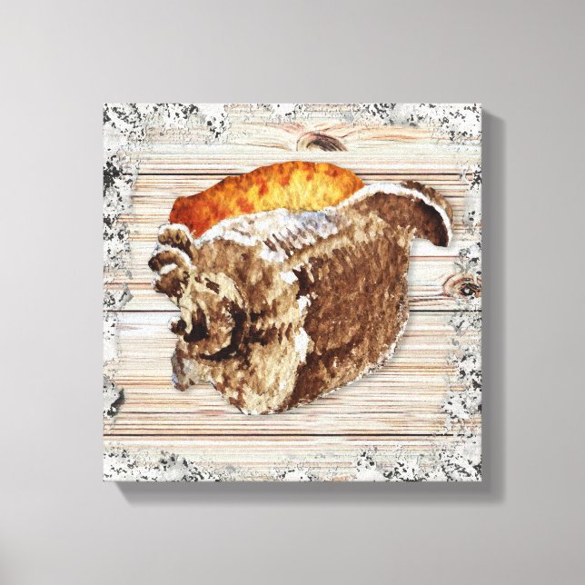 Impressão Em Tela Seashell No Decurso Da Casa De Wood Beach I (Frente)