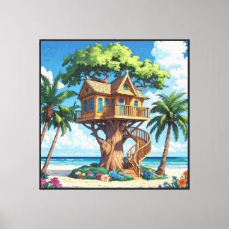 Impressão Em Tela Seaside Treehouse