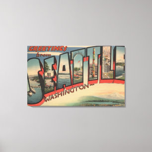 Impressão Em Tela Seattle, cenas 2 da letra de WashingtonLarge