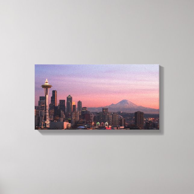 Impressão Em Tela Seattle, do Parque Kerry. (Frente)