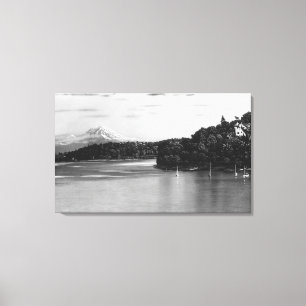 Impressão Em Tela Seattle, WA Lake Washington View e Rainier