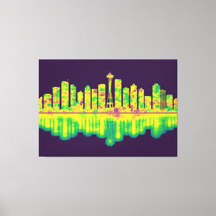 Impressão Em Tela Seattle Washington Skyline