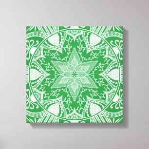 Impressão Em Tela Seaweed Mandala