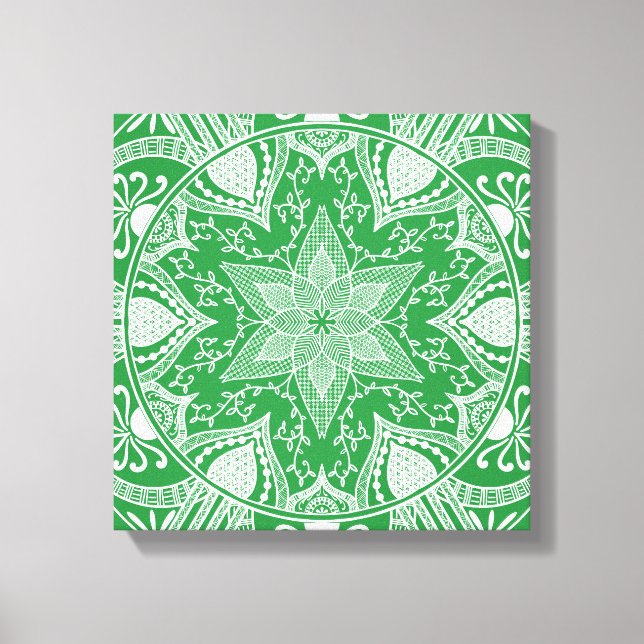 Impressão Em Tela Seaweed Mandala (Frente)