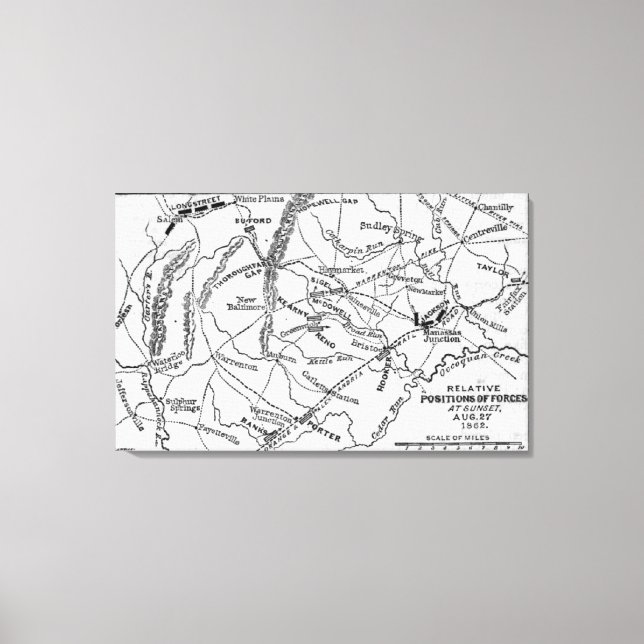 Impressão Em Tela Segunda Batalha de Bull Run (Frente)