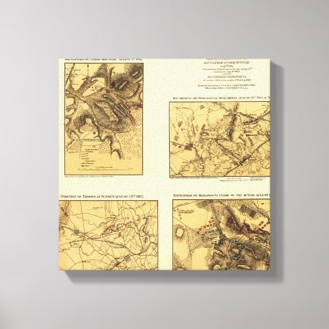 Impressão Em Tela Segunda Batalha de Bull Run 2 (Frente)