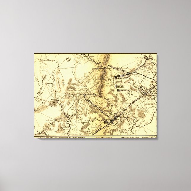 Impressão Em Tela Segunda Batalha de Bull Run 7 (Frente)