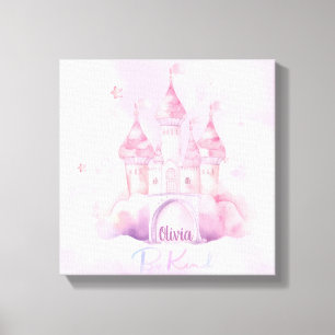 Impressão Em Tela Seja gentil no Palácio da Nuvem Rosa personalizáve