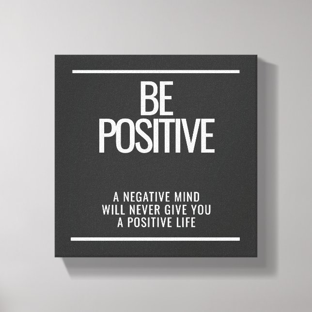 Impressão Em Tela Seja impressão de tela positiva - Wall art Inspira (Frente)