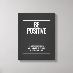 Impressão Em Tela Seja positivo na impressão da tela - moderna Wall
