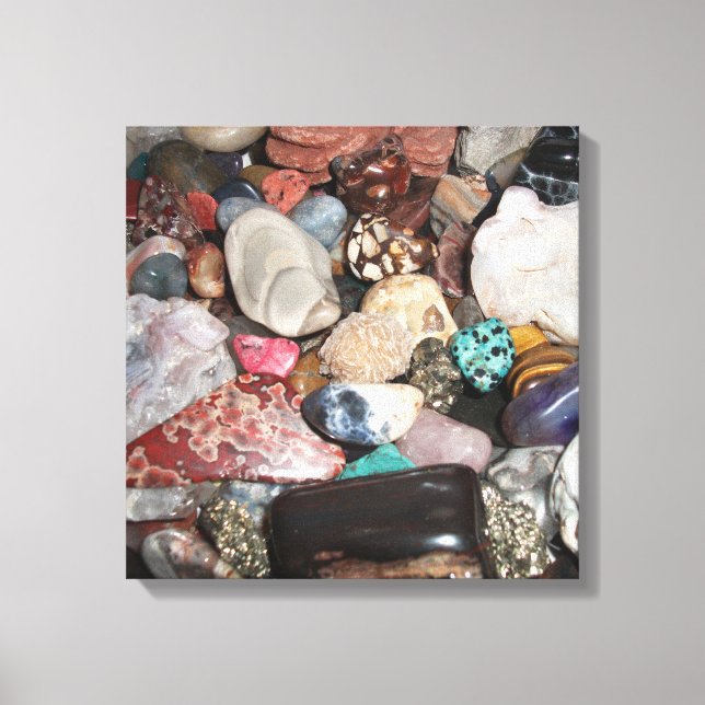 Impressão Em Tela Seleção de Rochas Polidas (Frente)