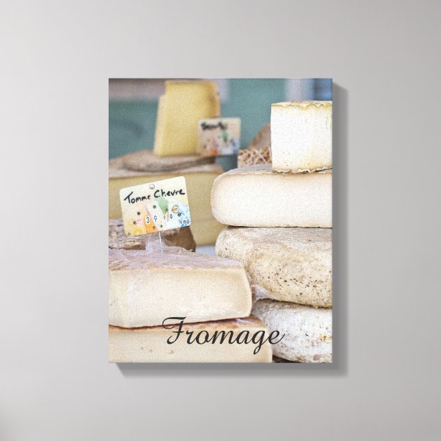 Impressão Em Tela Seleção russa de queijo francês (Frente)