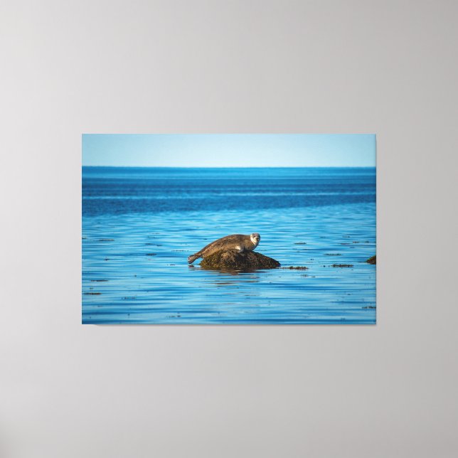 Impressão Em Tela Selo do Porto Atlântico (Frente)