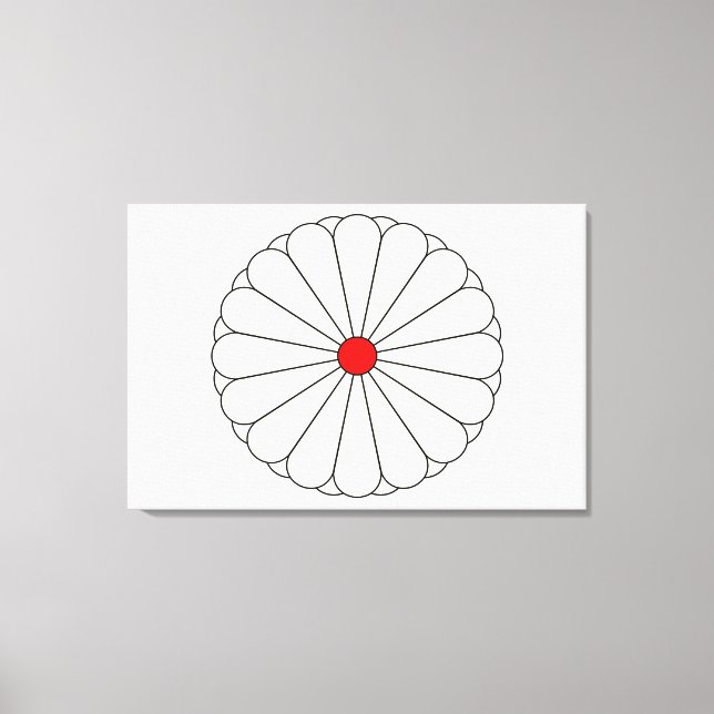 Impressão Em Tela Selo Imperial do Japão (Frente)