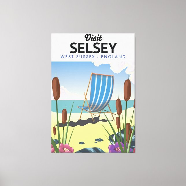 Impressão Em Tela Selsey West Sussex England (Frente)