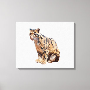 Impressão Em Tela selva de grande gato com fotografia-leopardo nubla