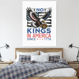 Impressão Em Tela Sem reis na América desde 1776
