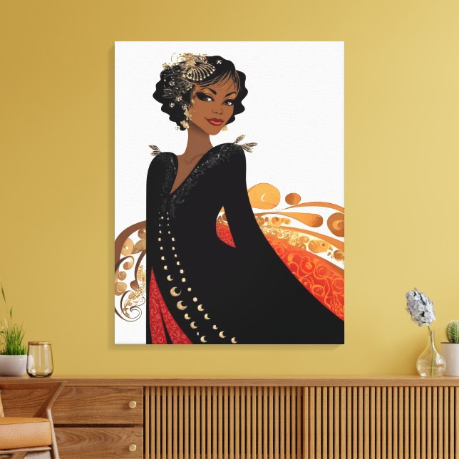 Impressão Em Tela SEMPRE ELEGANTE Nº 9 Convite (Insitu(Sala de estar))