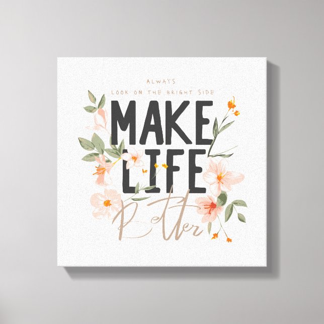 Impressão Em Tela Sempre olhe para o lado direito (Frente)