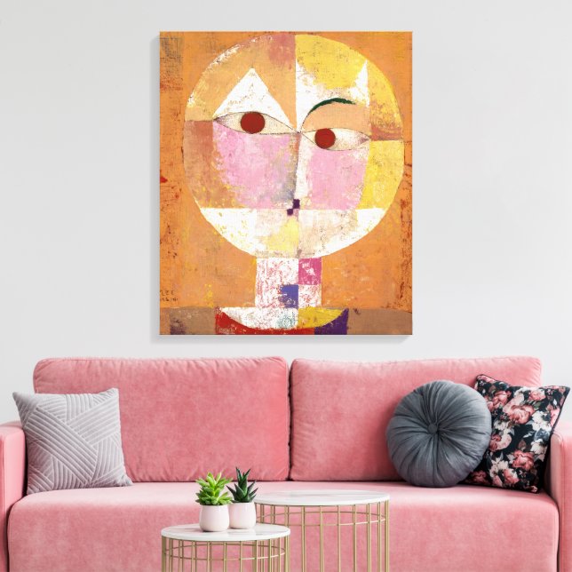 Impressão Em Tela Senecio | Paul Klee | (Insitu(Sala de estar))