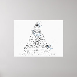 Impressão Em Tela Senhor Shiva