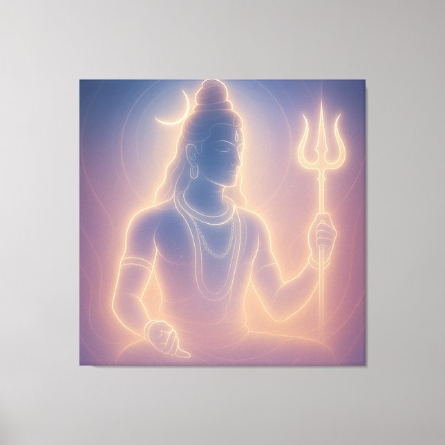 Impressão Em Tela Senhor Shiva (Frente)