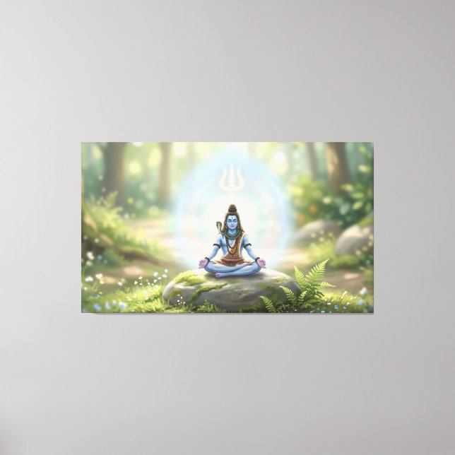 Impressão Em Tela Senhor Shiva (Frente)