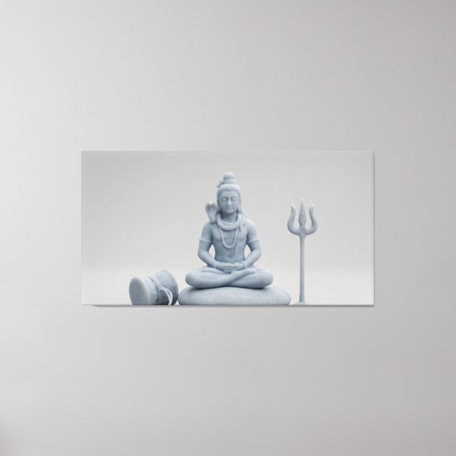Impressão Em Tela Senhor Shiva (Frente)