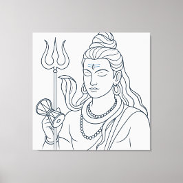 Impressão Em Tela Senhor Shiva