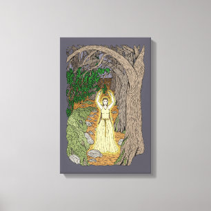 Impressão Em Tela Senhora Arcanja (Fada Senhora nos Bosques)