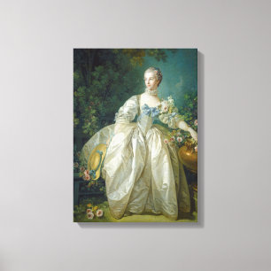 Impressão Em Tela Senhora Bergeret, C. 1766 (óleo em canvas)