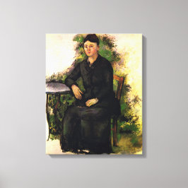 Impressão Em Tela Senhora Cezanne no Jardim - Paul Cezanne
