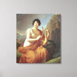 Impressão Em Tela Senhora de Stael como Corinne, 1809