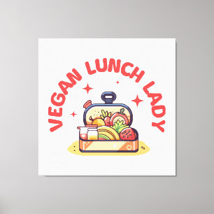 IMPRESSÃO EM TELA SENHORA DO ALMOÇO VEGANA