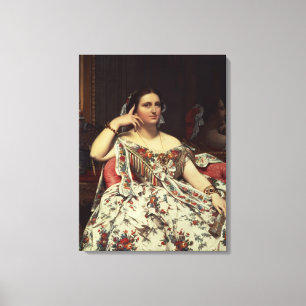 Impressão Em Tela Senhora Moitessier, 1856