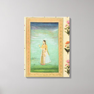 Impressão Em Tela Senhora que guardara uma flor, do álbum pequeno d