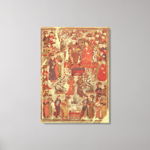 Impressão Em Tela Senhora Supl. Pers.Genghis Khan e sua esposa