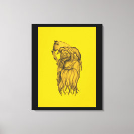 Impressão Em Tela Sensenmann - A Morte