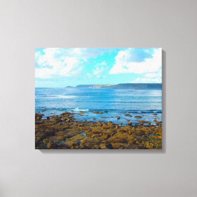 Impressão Em Tela Sensnen cove west cornwall (Frente)