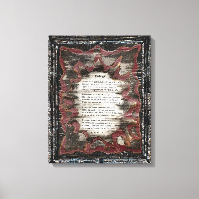 Impressão Em Tela Sentimentos (Frente)