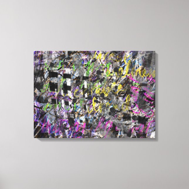 Impressão Em Tela Sentimentos escuros (Frente)