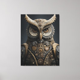 Impressão Em Tela Sentinela de Latão Steampunk